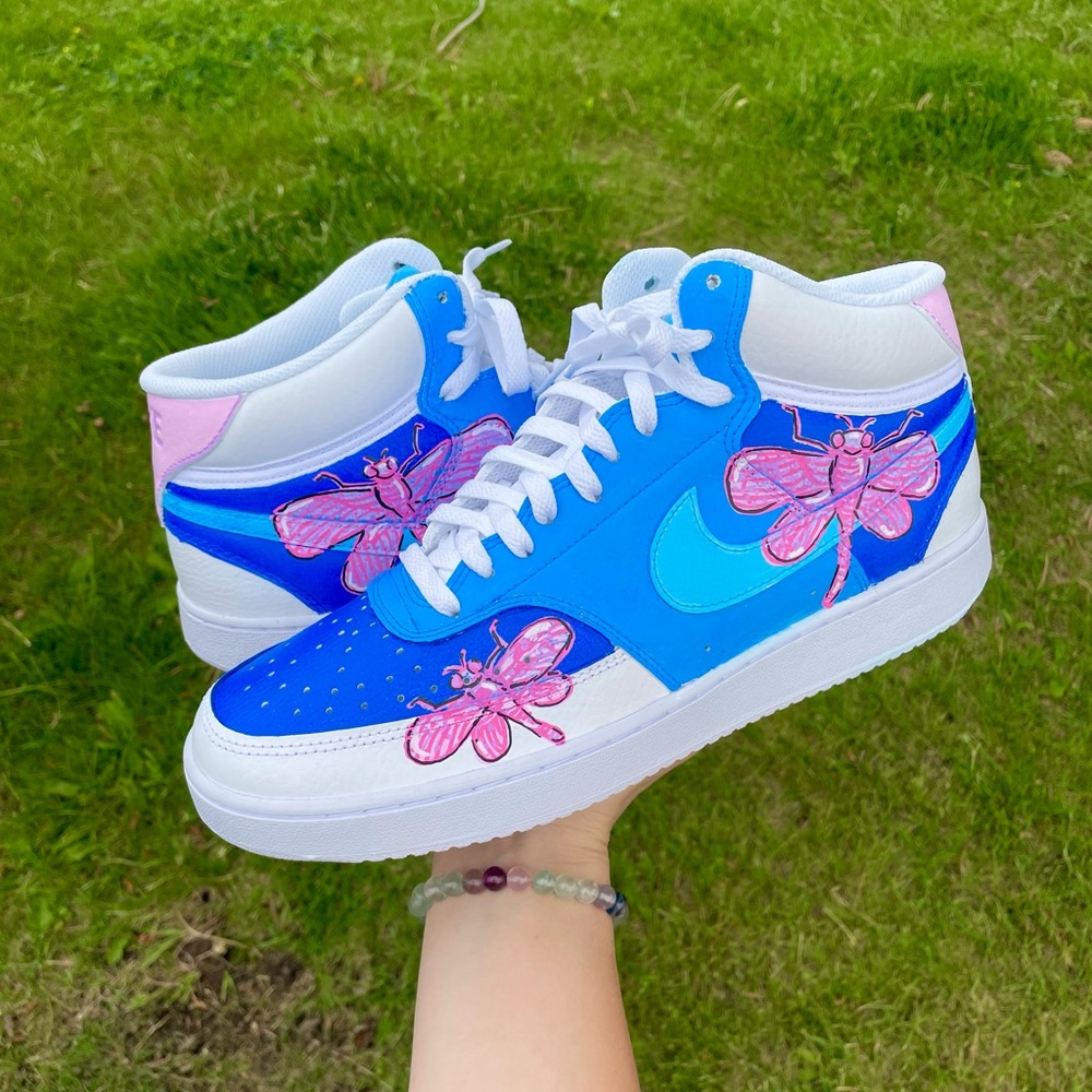 CUSTOM DRAGONFLY NIKE COURT VISION MIDS